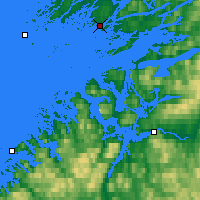 Nearby Forecast Locations - Rørvik - mapa