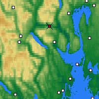 Nearby Forecast Locations - Drammen Berskog - mapa