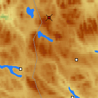 Nearby Forecast Locations - Sylarna - mapa