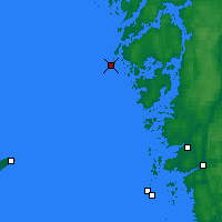Nearby Forecast Locations - Måseskär - mapa