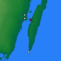 Nearby Forecast Locations - Most Olandzki - mapa