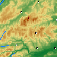 Nearby Forecast Locations - Cairngorm - mapa