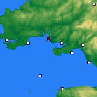 Nearby Forecast Locations - Carmarthen - mapa