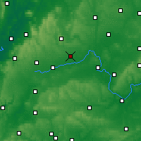 Nearby Forecast Locations - Brize Norton - mapa
