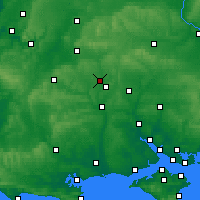 Nearby Forecast Locations - Stonehenge - mapa
