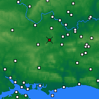 Nearby Forecast Locations - Farnborough - mapa