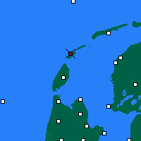 Nearby Forecast Locations - Vlieland - mapa