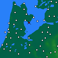 Nearby Forecast Locations - Wijdenes - mapa