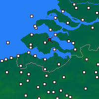 Nearby Forecast Locations - Wilhelminadorp - mapa