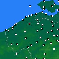 Nearby Forecast Locations - Brugia - mapa