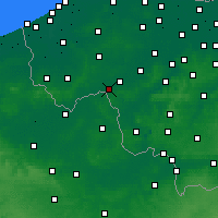 Nearby Forecast Locations - Wevelgem - mapa
