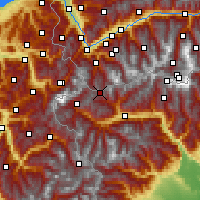 Nearby Forecast Locations - Wielka Przełęcz Świętego Bernarda - mapa