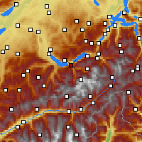 Nearby Forecast Locations - Interlaken - mapa