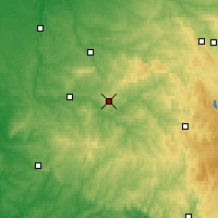 Nearby Forecast Locations - Limoges - mapa