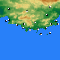 Nearby Forecast Locations - Tulon - mapa