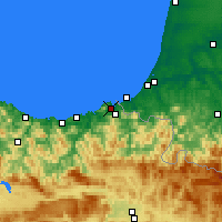 Nearby Forecast Locations - Fuenterrabía - mapa