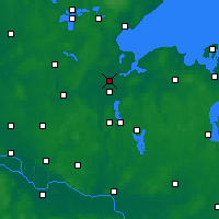 Nearby Forecast Locations - Lubeka - mapa