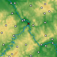 Nearby Forecast Locations - Koblencja - mapa