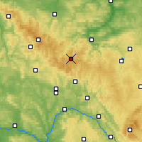 Nearby Forecast Locations - Las Turyński - mapa