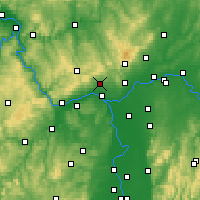 Nearby Forecast Locations - Wiesbaden - mapa