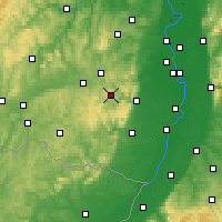 Nearby Forecast Locations - Las Palatynacki - mapa