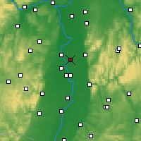 Nearby Forecast Locations - Lampertheim - mapa