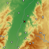Nearby Forecast Locations - Lahr/Schwarzwald - mapa