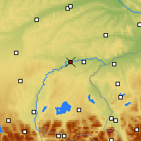Nearby Forecast Locations - Mühldorf am Inn - mapa