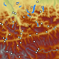 Nearby Forecast Locations - Annaberg im Lammertal - mapa