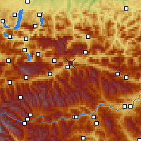 Nearby Forecast Locations - Liezen - mapa