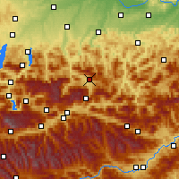 Nearby Forecast Locations - Windischgarsten - mapa