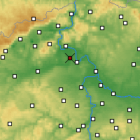 Nearby Forecast Locations - Doksany - mapa