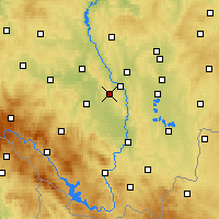 Nearby Forecast Locations - Temelin - mapa