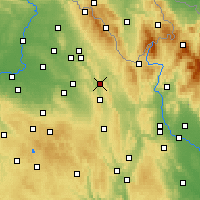 Nearby Forecast Locations - Uście nad Orlicą - mapa