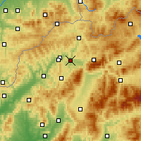 Nearby Forecast Locations - Żylina - mapa