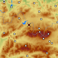 Nearby Forecast Locations - Lesek - mapa