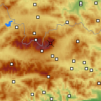 Nearby Forecast Locations - Łomnica - mapa