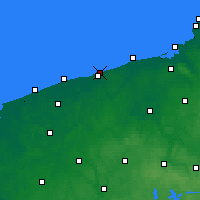 Nearby Forecast Locations - Kołobrzeg - mapa