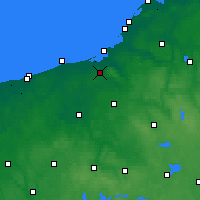 Nearby Forecast Locations - Koszalin - mapa