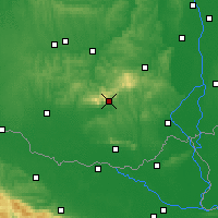 Nearby Forecast Locations - Pecz - mapa