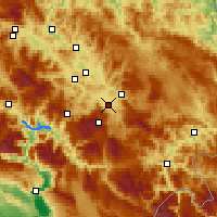 Nearby Forecast Locations - Port lotniczy Sarajewo - mapa