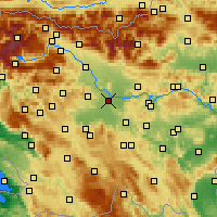Nearby Forecast Locations - Lublana - mapa