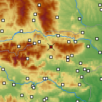 Nearby Forecast Locations - miejska Slovenj Gradec - mapa