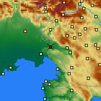 Nearby Forecast Locations - miejska Nova Gorica - mapa