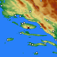 Nearby Forecast Locations - Port lotniczy Brač - mapa