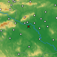 Nearby Forecast Locations - Zagrzeb - mapa