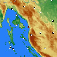 Nearby Forecast Locations - Senj - mapa