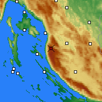 Nearby Forecast Locations - Zavizan - mapa