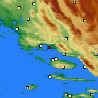 Nearby Forecast Locations - Split - mapa
