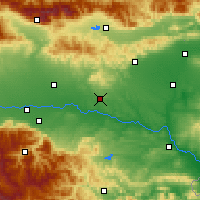 Nearby Forecast Locations - Czirpan - mapa
